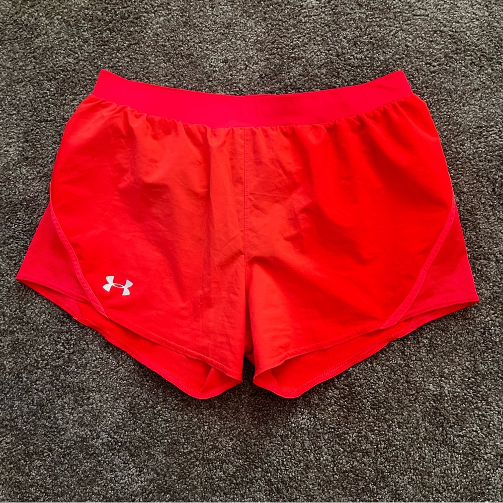 Under Armour Red Athletic Shorts